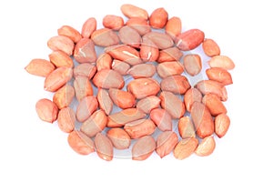 Shot of peanut kernels
