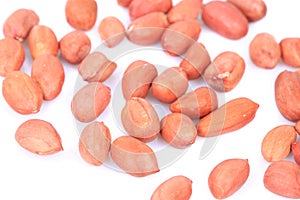 Shot of peanut kernels