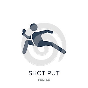 shot put icon in trendy design style. shot put icon isolated on white background. shot put vector icon simple and modern flat