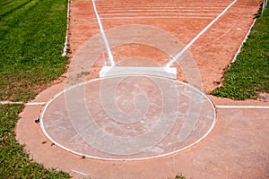 Shot put ring