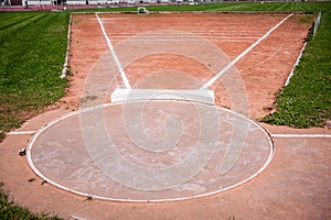 Shot put ring