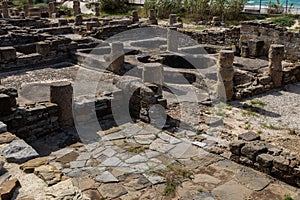 Shot of ruins of Baelo Claudia near Tarifa, Andalucia, Spain