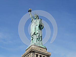 Shot of the Statue of Liberty