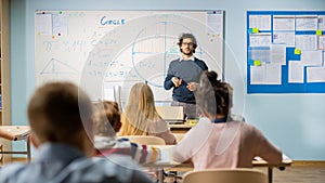 Aus der Lehrer erläuterung Lektion auf der die klasse voll aus vielfältig klar elementar 