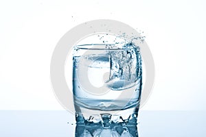 Shot of water splashing