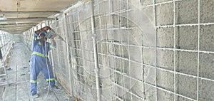 Shotcrete Guniting works