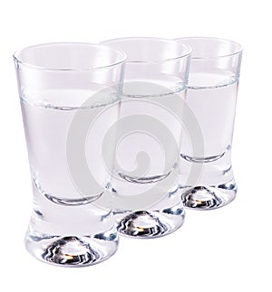 Shotglasses of vodka
