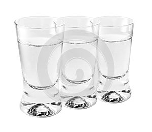 Shotglasses of vodka