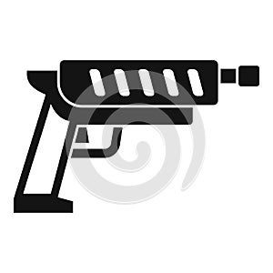 Shotgun blaster icon, simple style