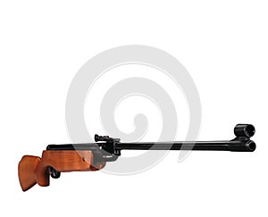 Shotgun on white background