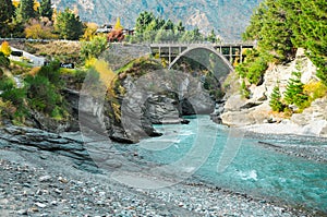 Shotover Jet / River in Queenstown, south New Zealand.