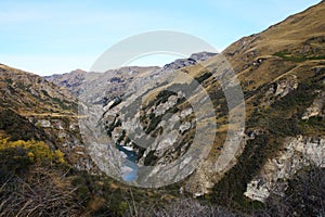 Shotover River at Skippers Canyon Road , Queenstown, New Zealand