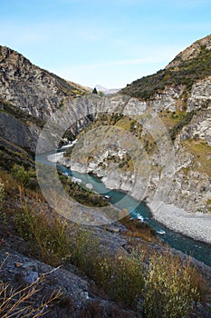 Shotover River at Skippers Canyon Road , Queenstown, New Zealand