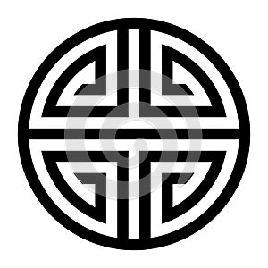 Shou, Chinese longevity symbol, happiness and a long life sign