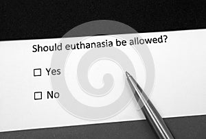 Should euthanasia be allowed