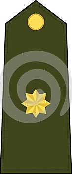 Shoulder army mark insignia of the Spanish COMMANDANT photo