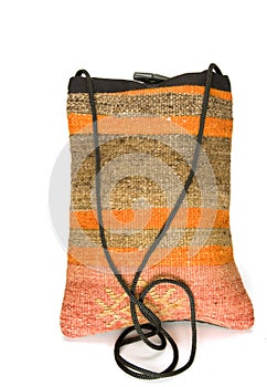 Shoulder bag made of kilim tapestry rug Turkey photo