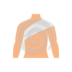 shoulder bandage icon design template vector illustration