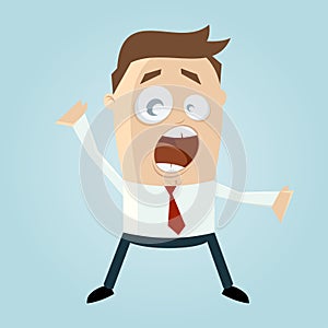 Shouting businessman