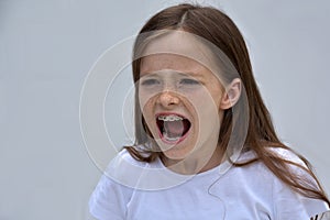 Shouting girl