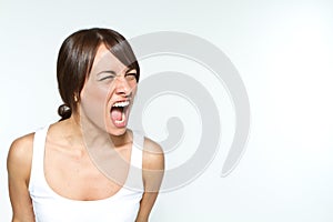 Shouting woman