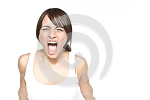 Shouting woman