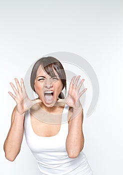 Shouting woman