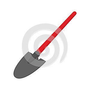 Shovel cartoon icon