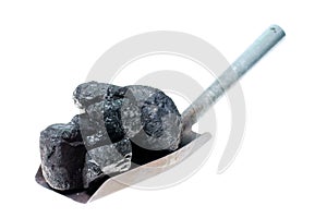 Shovel and coal