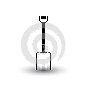 Shovel icon isolated on white background from summer camp collection.