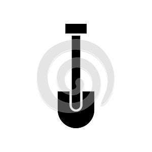 Shovel icon or logo isolated sign symbol vector illustration