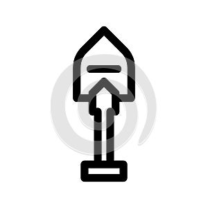 Shovel icon or logo isolated sign symbol vector illustration