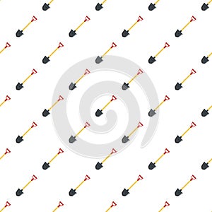 Shovel pattern seamless vector