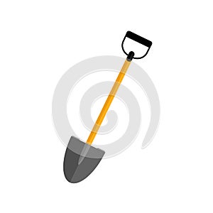 Shovel, spade icon isolated on white background. Garden tool