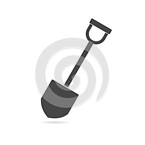 Shovel - vector icon