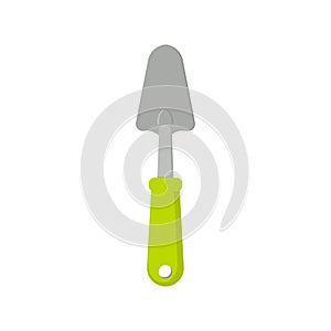 Shovel vector icon isolated. Garden tool in cartoon style