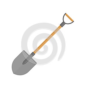 Shovel vector icon. photo