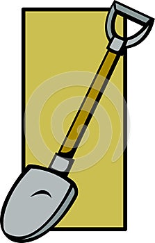 shovel vector illustration