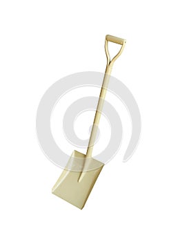 Shovel on white background