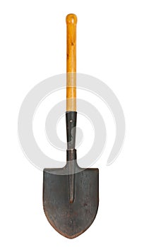 Shovel on white background