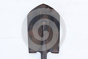 Shovel on white background