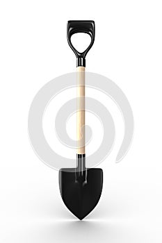 Shovel on white background. garden tool