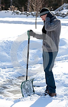 Shoveling SNow Backache