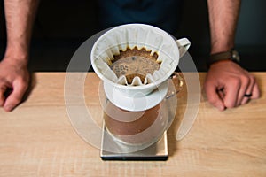 Show alternative hario way to brew coffee