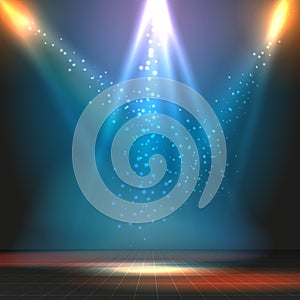 Show or dance floor vector background with