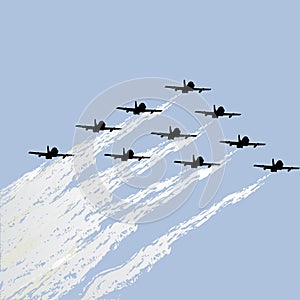 Show of force jets