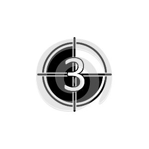 show movie count icon. Element of cinema icon. Premium quality graphic design icon. Signs and symbols collection icon for websites