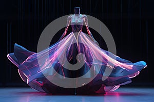Showcase a collection of futuristic dresses photo