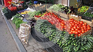 Showcase Vegetables. Farm Fruit Market