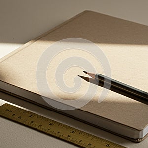 AIGenerated Book Mockups & Backgrounds for Creative and Professional Designs photo